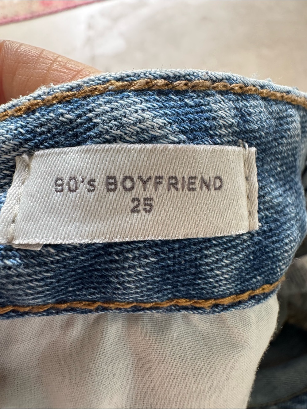 Pacific Sunwear 90’s Boyfriend Light Blue Denim Distressed Jeans  25 - Picture 12 of 12
